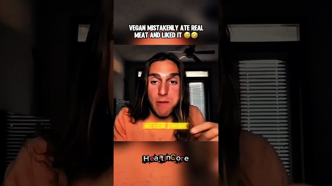 He gave his vegan friend the wrong burger 🤦🏾‍♂️😅 #vegan #shorts #funny