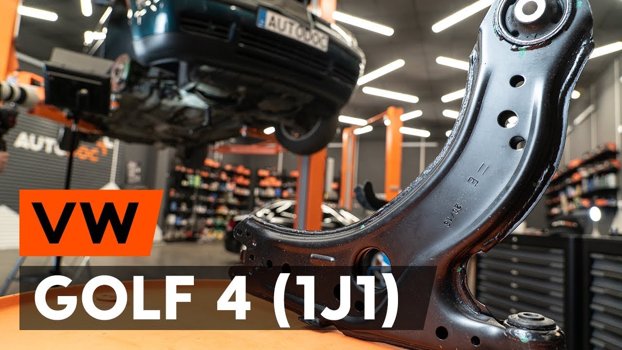 Kaip pakeisti VW Golf 4 priekinė apatinė svirtis - keitimo instrukcija