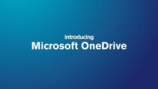 Using OneDrive to store and share your files