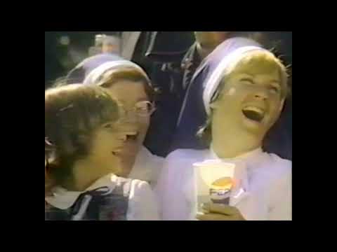 Pepsi Cola, Pepsi's got your taste for life, Clergy Baseball TV Commercial 1981