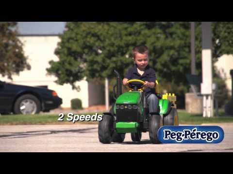 Peg Perego John Deere Ground Force Childrens Ride On Tractor Plus - Main Image