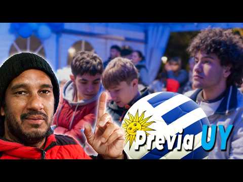 Así se vivió la previa del partido de Uruguay en Plaza 33 Salto se viste de celeste