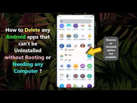 How to Delete any Android apps that can't be Uninstalled without Rooting or Needing any Computer ?