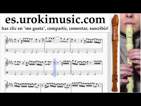 Como Tocar flauta dulce G. Ozuna - Dile Que Tu Me Quieres Tablatura Parte#2 um-i927