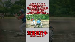 1人制 球審 ランナー無し 自分の顔付近に投球が来た場合  #野球  #草野球  #審判 #球審