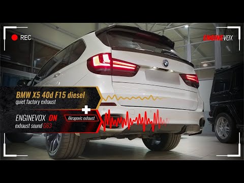 Electronic active sound exhaust system BMW X5 40d F15 diesel #ENGINEVOX