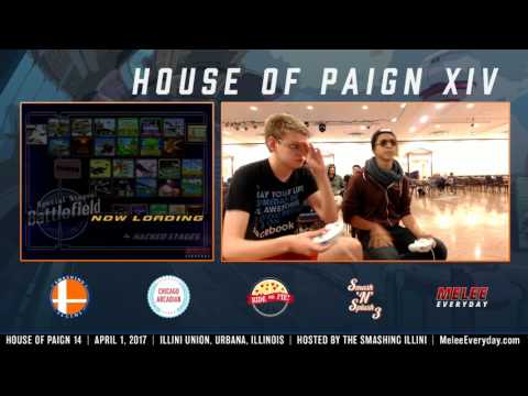 House of Paign XIV - ME | Vro (Marth) vs. Hideki Esposito (Link) - SSBM - Top 24 WQs