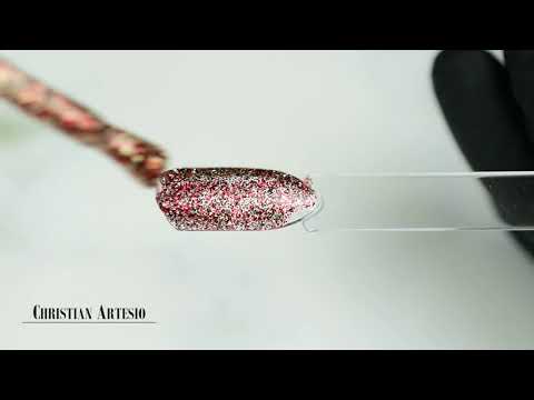 Ημιμόνιμο Βερνίκι Νυχιών Νο 165 Κόκκινο Glitter 10ml