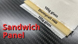 Composite Sandwich Panel Lamination: Divinycell Core + Fiberglass