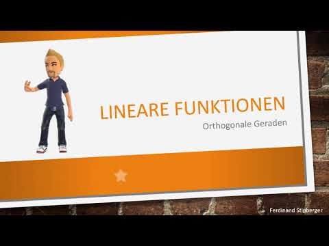 Lineare Funktionen - Orthogonale Geraden