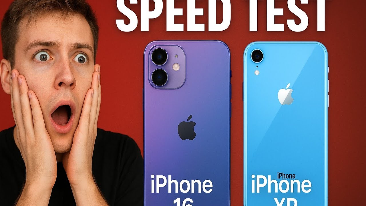 IPHONE 16 VS  IPHONE  XR SPEED TEST IN 2025