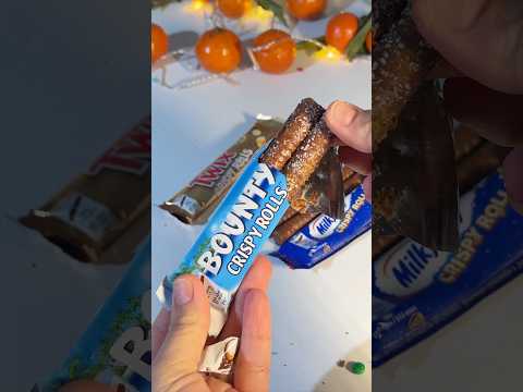 Unpacking Bounty,Twix,Milkyway chocolate bar #asmr