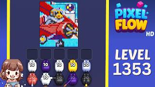 Pixel Flow Level 1353 Solution Walkthrough