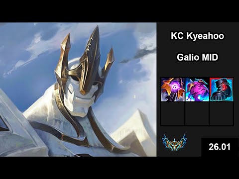 KC Kyeahoo (Galio) vs (Xerath) - EUW Challenger - New season Patch 26.01