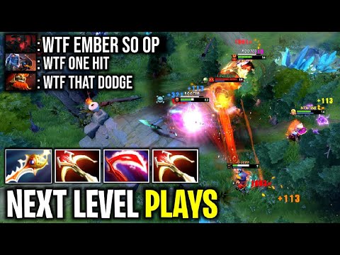 NEXT LEVEL PLAYS 2x DAEDALUS 1 HIT KILL EASY DODGE EMBER SPIRIT | DOTA 2