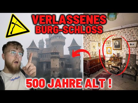 LOST PLACE // ABANDONED CASTLE 🏰 found in the ALPS 🏔️ 😱 HIGH QUALITY FURNITURE left behind!