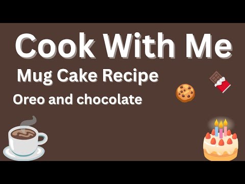 Oreo🍪 and Chocolate🍫 - Mug Cake Recipe ☕🎂