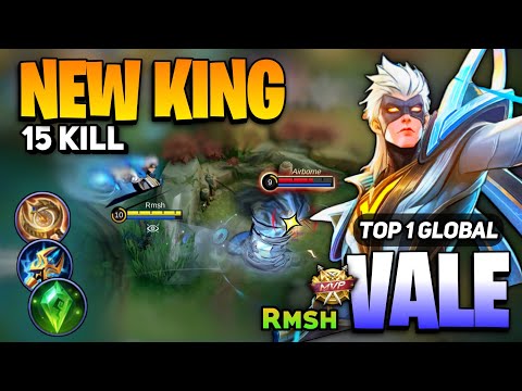 VALE NEW KING! Hero Skin Gameplay [ Vale Best Build Top 1 Global ] Rmsh - Mobile Legends