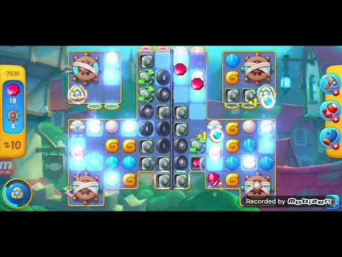 fishdom gameplay / level 7031 / It is like the ads? / thank you 피쉬돔 / 모바일 게임 / 중독성 있는 게임