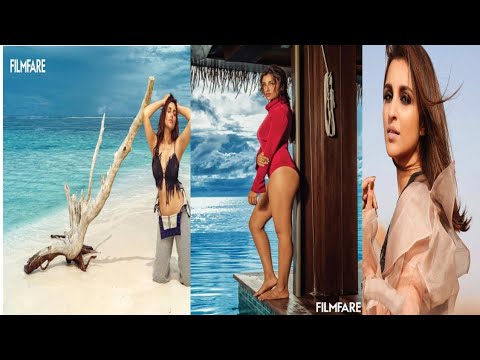 ParineetiChopra Beach Shoot For 65th Filmfare Awards 2020