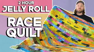 2-Hour Jelly Roll Race WITH A TWIST! | Quilt Tutorial