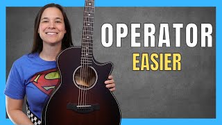 Operator Guitar Lesson by Jim Croce - Easier Strum Version