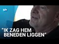 Stefan sprong hondje Nero achterna van de pier om hem te redden