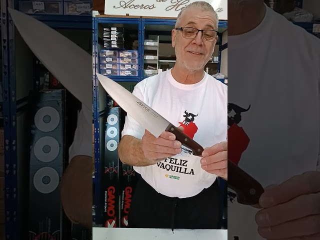 Vídeo relacionado con Arcos Juego Cuchillos Carne | 6 Piezas | Cuchillos carne cuchillo chuleteros | cubiertos acero inoxidable | Hoja 110 mm | mango monobloque | aptos lavavajillas | Caja Envase Ecológico