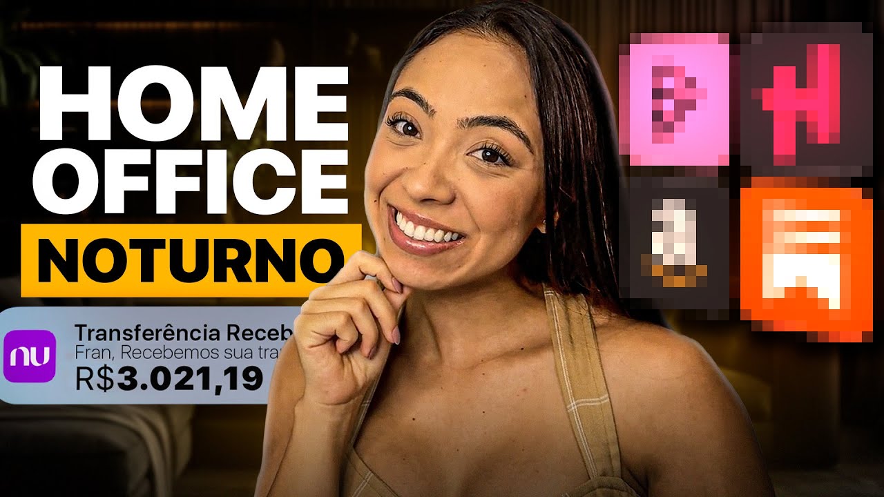 SALÁRIO de R$3.000,00 HOME OFFICE MEIO PERÍODO | 7 sites para trabalhar em casa (período noturno)