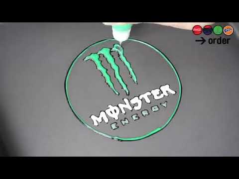 PANCAKE ART - COCA-COLA, PEPSI, MONSTER, FANTA
