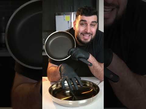 Who knew non-stick came with toxic chemicals 🧪 #shorts #stainlesssteel #nonstick #chemical