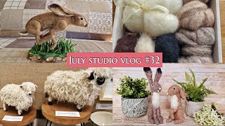 Holmfirth art week, hares, sheep and more hares! The in's and out's of a needle felting business.