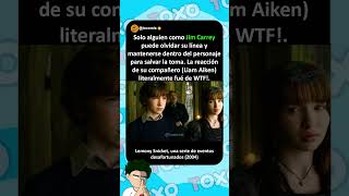 Solo Jim Carrey puede olvidar su línea y mantenerse dentro del personaje  #curiosidades