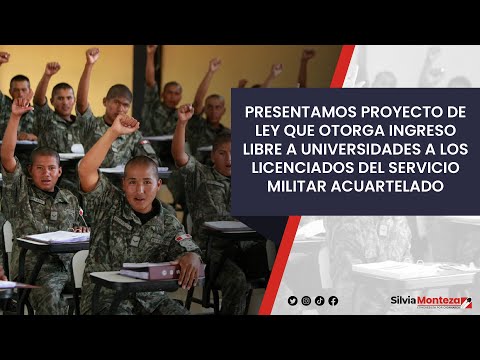 PL 4823, que otorga ingreso libre a universidades a los licenciados del servicio militar acuartelado