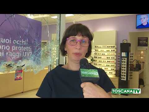 2018-07-09 PRATO - SPACCATA A NEGOZIO OCCHIALI, FURTO DA MIGLIAIA DI EURO