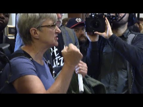 'He Raped Me As He Chocked Me' Survivor Outside GOP SEN JEFF FLAKE Office 9/24/18
