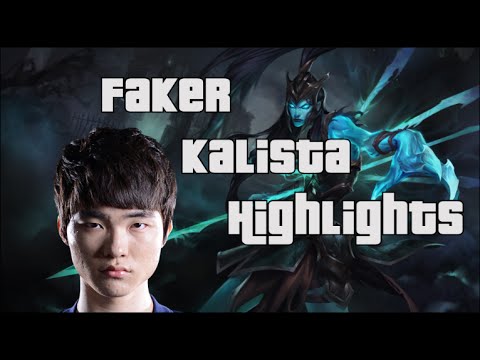 SKT T1 Faker - Kalista vs Ezreal  Feb/2016 - Ranked Korean Highlights