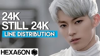 24K - Still 24K Line Distribution (Color Coded)