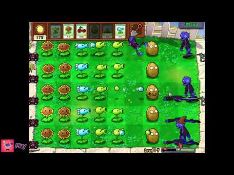 Plants vs. Zombies | Level 1-7 | Snow Pea | Walkthrough