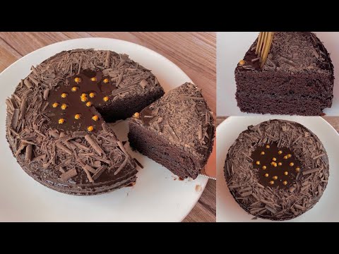 Chocolate Cake Recipe Without Chocolate | Eggless And Without Cream Birthday Cake Recipe In Bangla