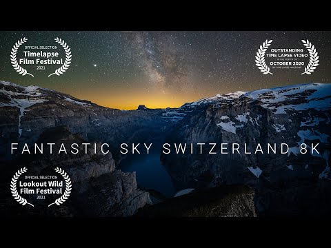 Enjoy fantastic Night Skies from Switzerland in 8K