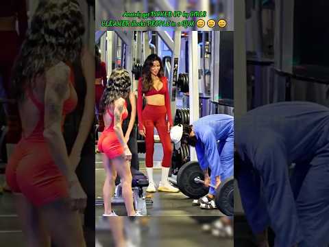 CLEANER shocks PEOPLE in a GYM  #trolllife #funny #gym