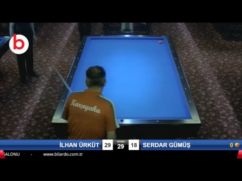 İLHAN ÜRKÜT & SERDAR GÜMÜŞ Bilardo Maçı - 2019 - TÜRKİYE 1.LİGİ-1.TUR