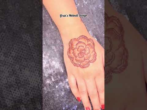 Floral Mehndi Design by @DrIfrah #floralmehndidesign #ifrahmehndidesign #shorts #mehndidesign