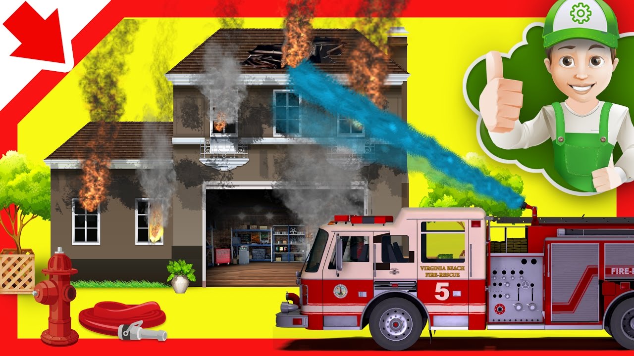 Exciting Fire Truck Adventures! 🚒 | Fun & Educational Cartoon for Kids