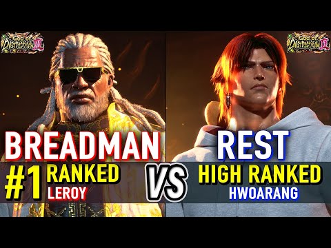 T8 🔥 BREADMAN (#1 Ranked Leroy) vs REST (Hwoarang) 🔥 Tekken 8 High Level Gameplay
