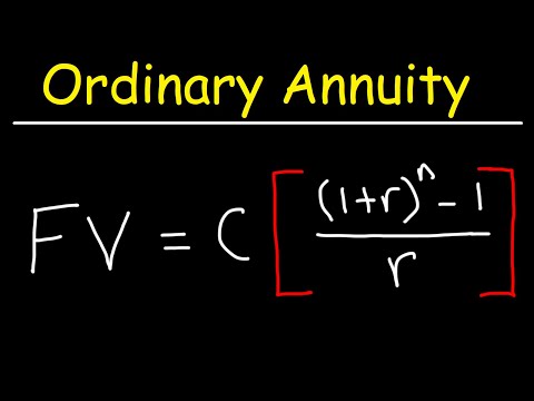 How To Calculate The Future Value of an Ordinary Annuity Video