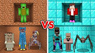 なんでも掘れるマインクラフトでモンスター勝負をした結果！？