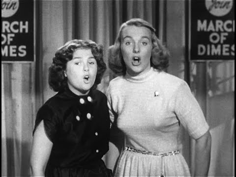 The Bell Sisters - 1952 March of Dimes - "There's a Ship Comin' In"
