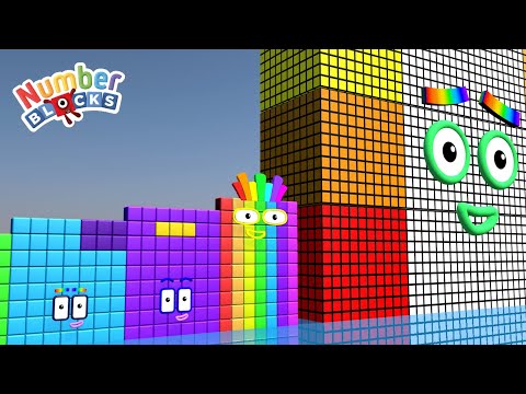 Looking for Numberblocks Rainbow Sevens 7 to 70 vs 7000 to 70000 HUGE Standing Tall Number Pattern